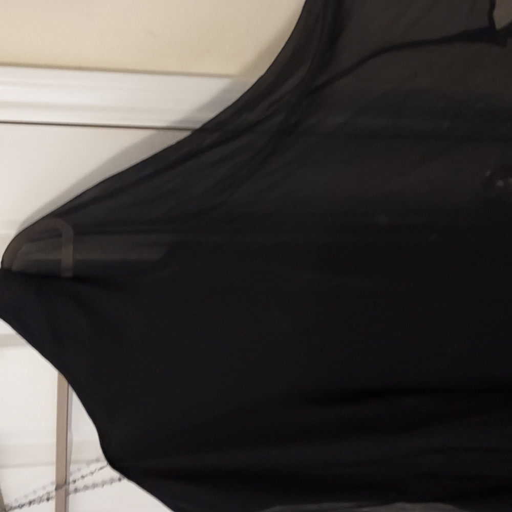 Guess by Marciano one shoulder cape top - Picture 3 of 6